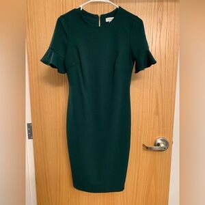 Calvin Klein Flutter Sleeve Dress